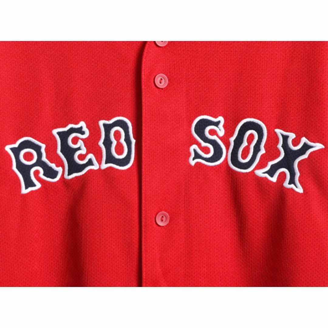 MLB オフィシャル Majestic レッドソックス ベースボール シャツ MLB オフィシャル Majestic レッドソックス ベースボール シャツ