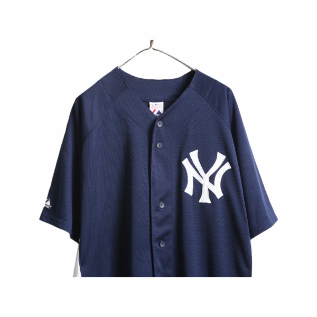 MLB オフィシャル Majestic ヤンキース ベースボール シャツ MLB オフィシャル Majestic ヤンキース ベースボール シャツ