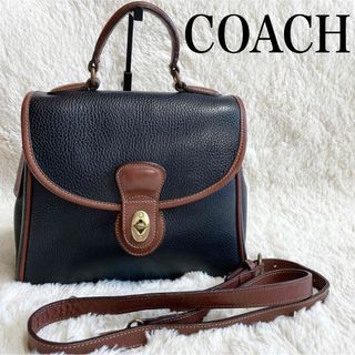 コーチ(COACH)の美品 希少 オールドコーチ 2way ハンドバッグ ショルダーバッグ レザー(ハンドバッグ)