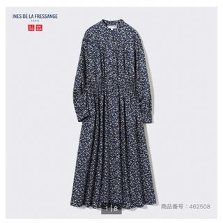 UNIQLO - ユニクロ　イネス  花柄　小花柄　コットンツイルワンピース　ワンピース　コラボ