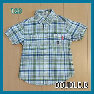 ダブルビー(DOUBLE.B)のミキハウス ダブルビー 120 シャツ MIKIHOUSEDOUBLE.B 美品(Tシャツ/カットソー)