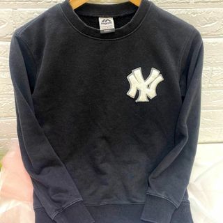 Majesutic YANKEES ヤンキース　トレーナー　黒　Ｓ　キッズ(Tシャツ/カットソー)