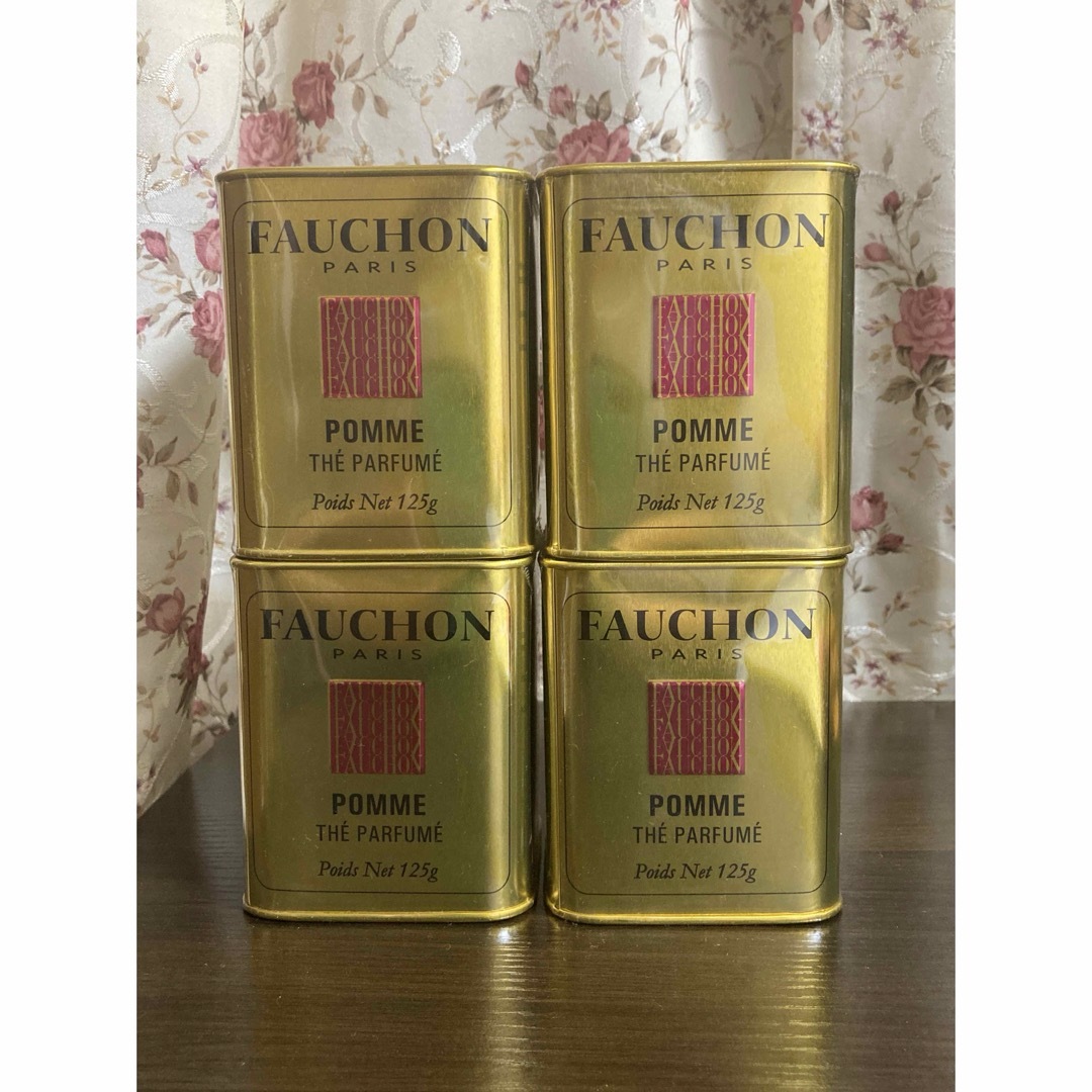 FAUCHON(フォション)のFAUCHON フォション 紅茶 アップル（缶入り）計4個 食品/飲料/酒の飲料(茶)の商品写真