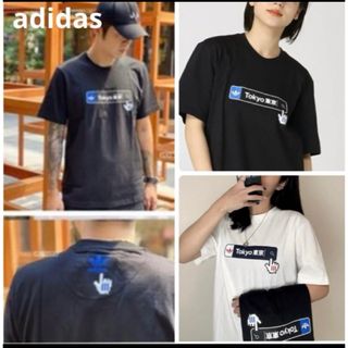 アディダス(adidas)のadidas originals     東京KC  グラフィックＴ　　ブラック(Tシャツ(半袖/袖なし))