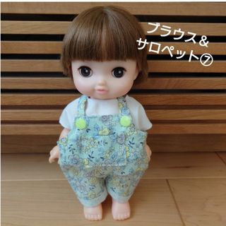 メルちゃん、ソランちゃん、レミンちゃん服  ハンドメイド　ブラウス＆サロペット⑦(その他)