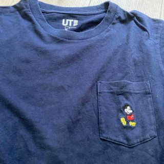 ユニクロ(UNIQLO)のユニクロミッキーマウスコラボシャツ　トップス(シャツ/ブラウス(長袖/七分))