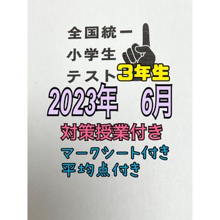 24時間以内発送☆全国統一小学生テスト 小3  2023年　6月　1期分(語学/参考書)