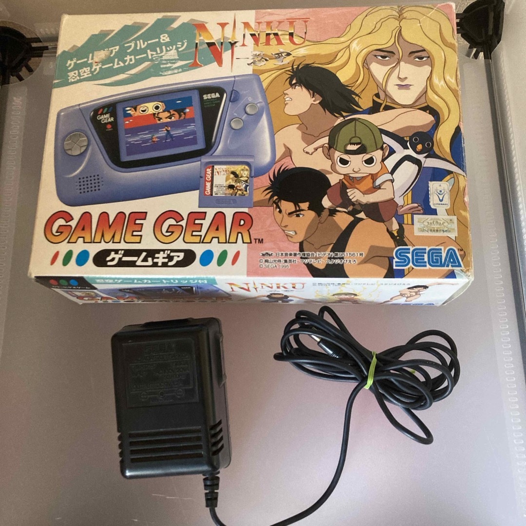 SEGA ゲームギア ブルー 忍空カートリッジセット ACアダプター付 SEGA ゲームギア ブルー 忍空カートリッジセット ACアダプター付
