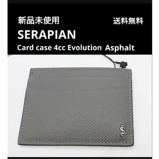 SERAPIAN - Card case 4cc Evolution Asphalt レザー カードケ