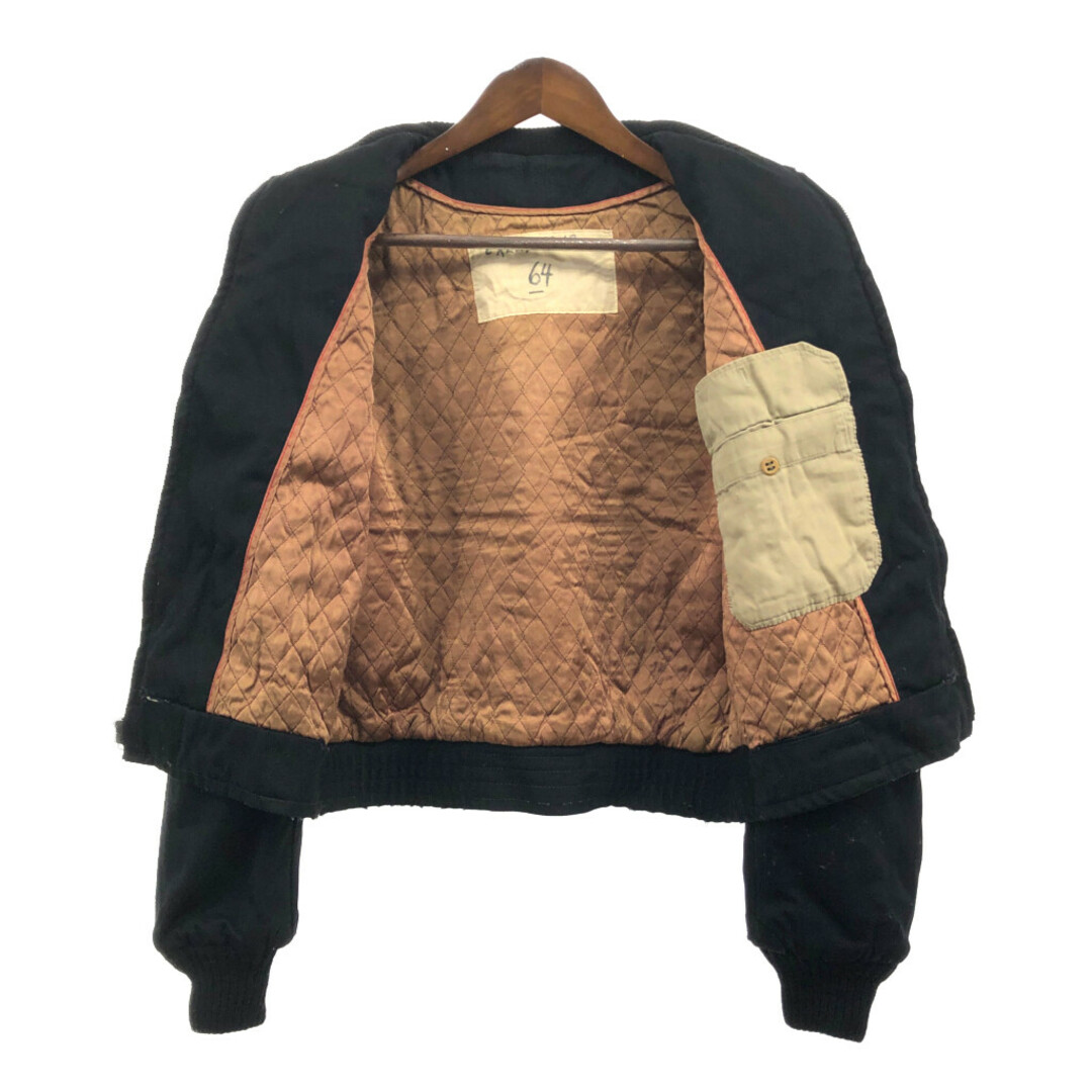 60年代 ファラオジャケット ヴィンテージ ブラック (メンズ M相当) 中古 古着 Q5937 メンズのジャケット/アウター(その他)の商品写真