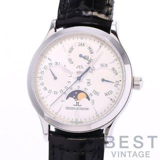 Jaeger-LeCoultre - 【OH済】 ジャガールクルト 【JAEGER-LECOULTRE】 マスターパーペチュアル Q149842A (140.8.80.S) メンズ シルバー ステンレススティール 腕時計 時計 MASTER PERPETUAL SILVER SS JL【中古】 