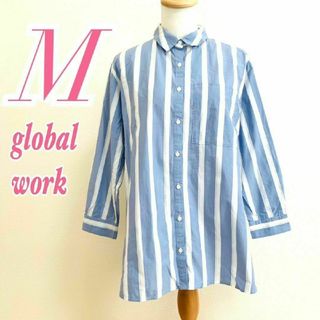 グローバルワーク(GLOBAL WORK)のGLOBAL WORK グローバルワーク レディース M 長袖シャツ ストライプ(シャツ/ブラウス(長袖/七分))