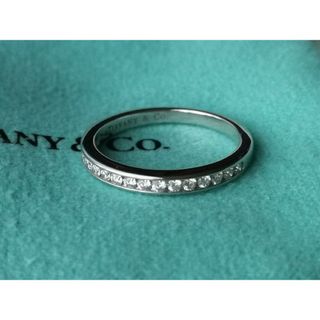 ティファニー(Tiffany & Co.)のティファニー チャネルセッティング ハーフサークル プラチナ ダイヤモンドリング(リング(指輪))