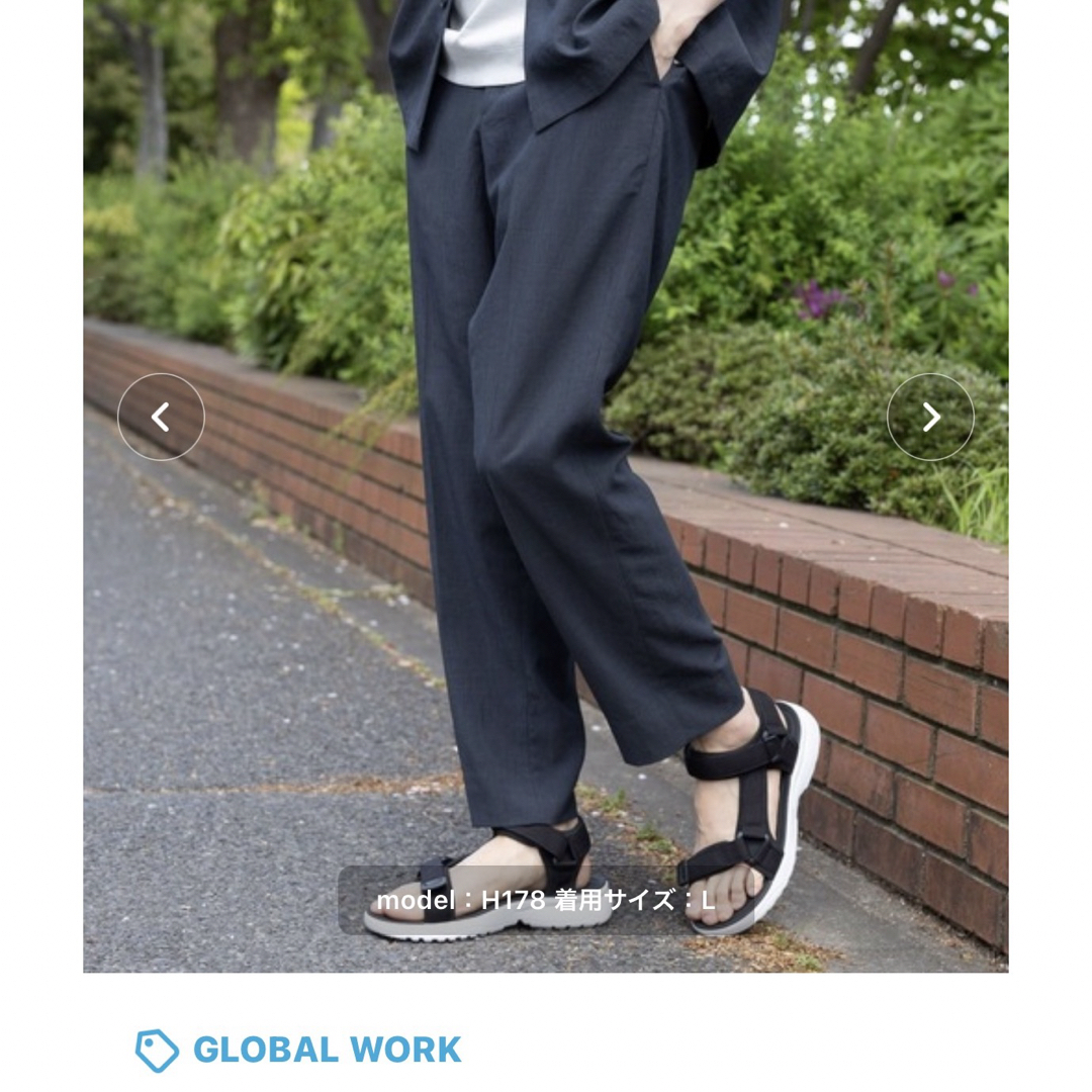 GLOBAL WORK(グローバルワーク)のGLOBAL WORK 爽快DRYタッチ　テーパードパンツ メンズのパンツ(その他)の商品写真