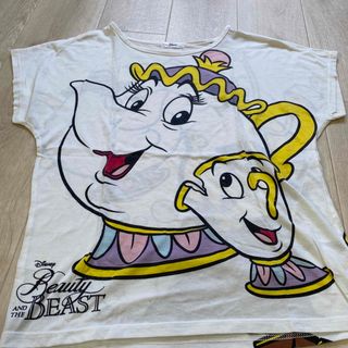 ディズニー(Disney)の美女と野獣　ポット夫人コラボ半袖シャツ(Tシャツ(半袖/袖なし))