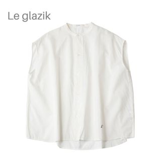 LE GLAZIK - Le glazik ル・グラジック スタンドカラーノースリーブシャツ