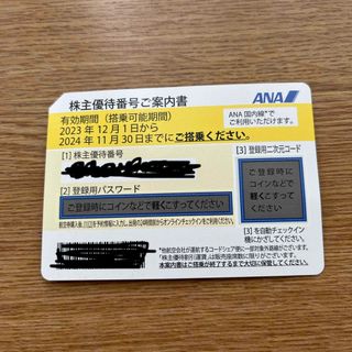 エーエヌエー(ゼンニッポンクウユ)(ANA(全日本空輸))のANA株主優待券(航空券)