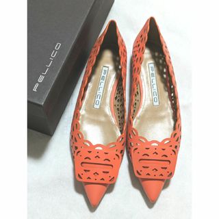 PELLICO - 【新品】PELLICO　FIBBIA　 LASER CUT　パンプス　36.5