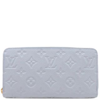 ルイヴィトン(LOUIS VUITTON)のルイヴィトン LOUIS VUITTON 長財布 ジッピー ウォレット モノグラムアンプラント ブルー ゴールド金具 青 水色 ラウンドファスナー  M83225 RFID 【箱】【中古】(財布)