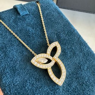 ハリーウィンストン(HARRY WINSTON)のハリーウィンストン　リリークラスター　ネックレス　ペンダント　イエローゴールド(ネックレス)