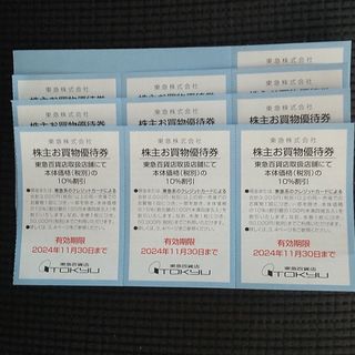 東急百貨店　買物優待券　10枚(ショッピング)