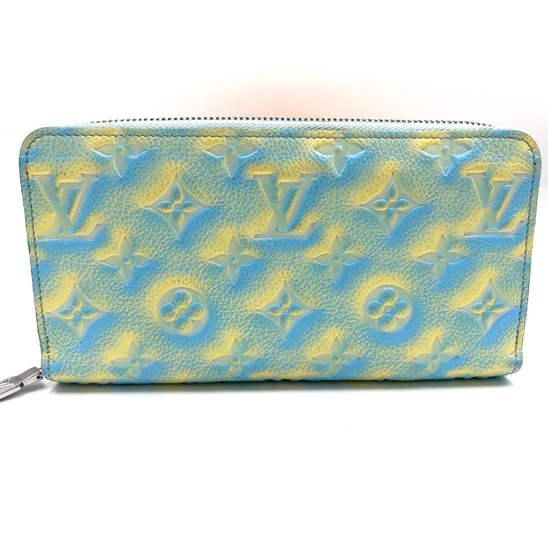 LOUIS VUITTON - LOUIS VUITTON ルイヴィトン モノグラム アンプラント レザー ヴェール ドー ジッピーウォレット ファスナー財布 M81466 美品