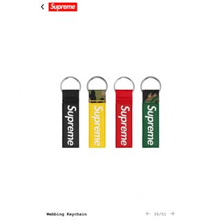 Supreme - 2023ss Supreme Webbing Keychain