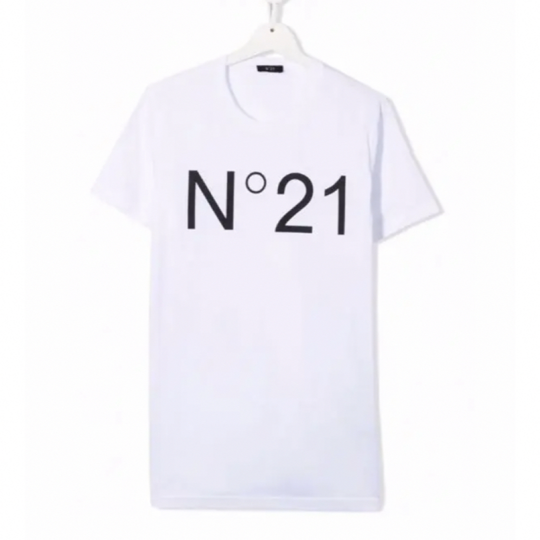 N°21(ヌメロヴェントゥーノ)のN°21 ヌメロヴェントゥーノ　ロゴ　Tシャツ 14Y ホワイト　新品未使用 レディースのトップス(Tシャツ(半袖/袖なし))の商品写真