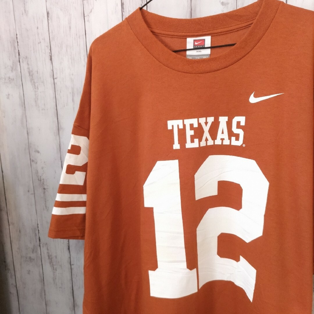 NIKE(ナイキ)のNIKE ナイキ US 古着 Tシャツ 2XL ブラウン系 テキサス ゆるだぼ メンズのトップス(Tシャツ/カットソー(半袖/袖なし))の商品写真