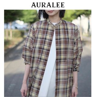 AURALEE - AURALEE ウールチェックシャツ 上代3.7万