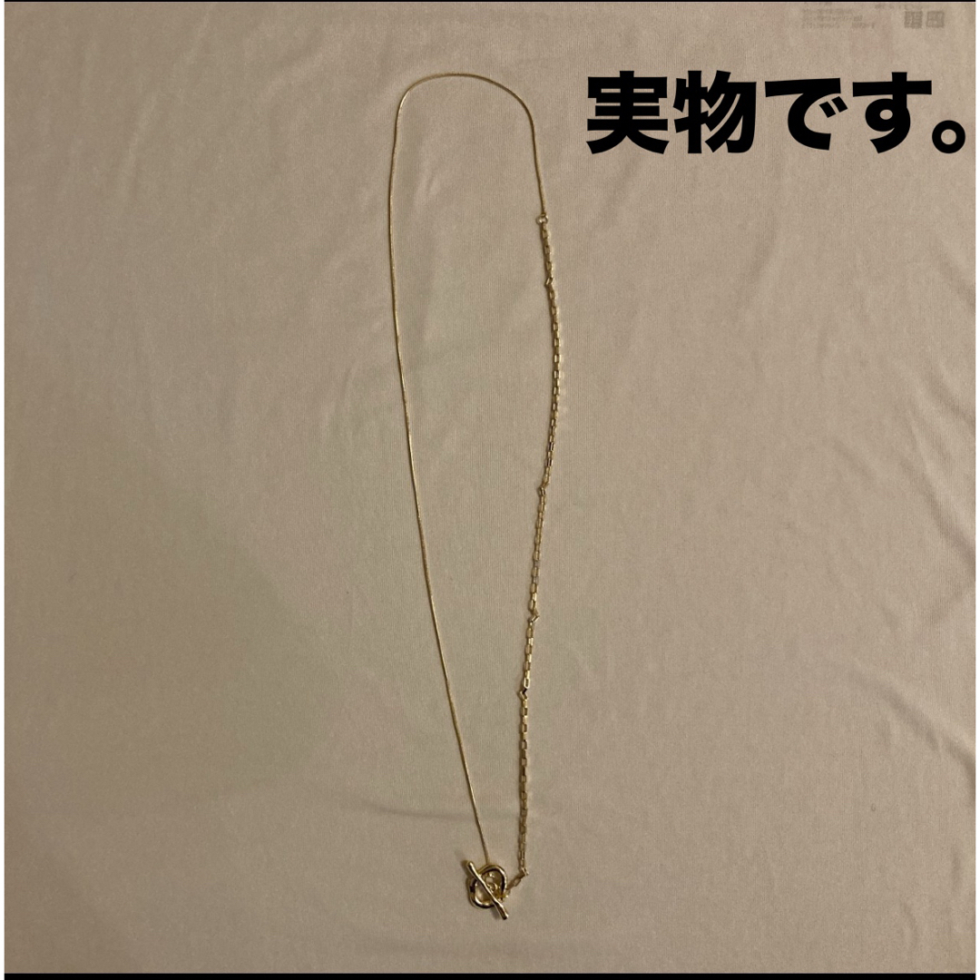 ネックレス マンテル ロングネックレス Y字 ラリエット ゴールド 3way レディースのアクセサリー(ネックレス)の商品写真