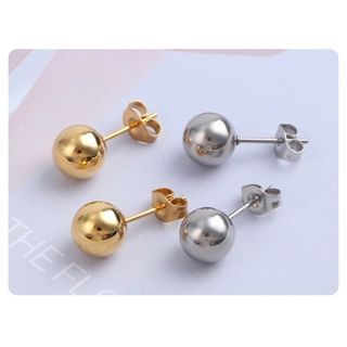 【可愛い】オシャレ　パール　ピアス　アクセサリー　真珠　シルバー 10mm(ピアス)