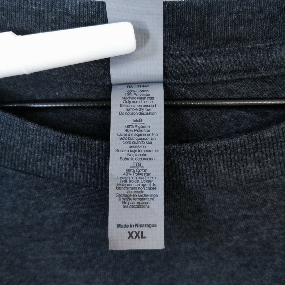 NEXTLEVEL US 古着 Tシャツ 2XL グレー系 ビッグサイズ ロゴ メンズのトップス(Tシャツ/カットソー(半袖/袖なし))の商品写真