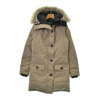 カナダグース(CANADA GOOSE)のCANADA GOOSE カナダグース ダウンコート S ベージュ 【古着】【中古】(ダウンコート)