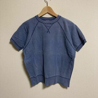 USA製 SHIPS Day シップス　Tシャツ ラグラン ブルー　メンズ　綿(Tシャツ/カットソー(半袖/袖なし))