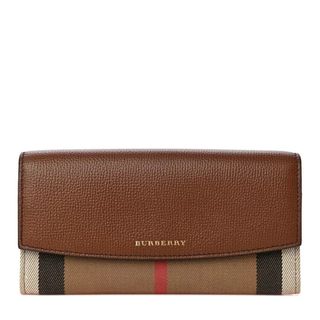 バーバリー(BURBERRY)のBURBERRY LONDON コンチネンタルウォレット ハウスチェック長財布(財布)