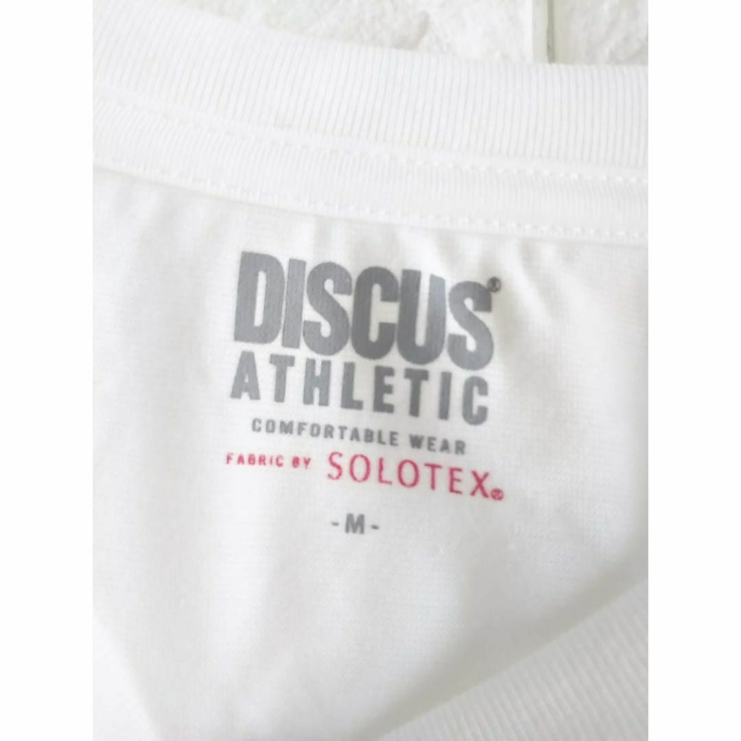 DISCUS ATHLETIC(ディスカスアスレチック)の【新品 タグ付き】DISCUS ワンポイント アームロゴ Ｔシャツ　Ｍ　3646 レディースのトップス(Tシャツ(半袖/袖なし))の商品写真