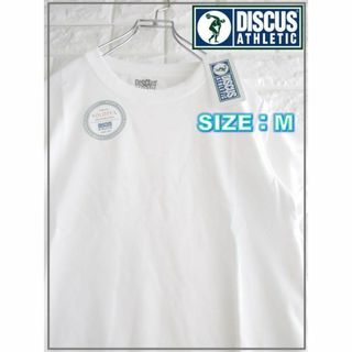 ディスカスアスレチック(DISCUS ATHLETIC)の【新品 タグ付き】DISCUS ワンポイント アームロゴ Ｔシャツ　Ｍ　3646(Tシャツ(半袖/袖なし))