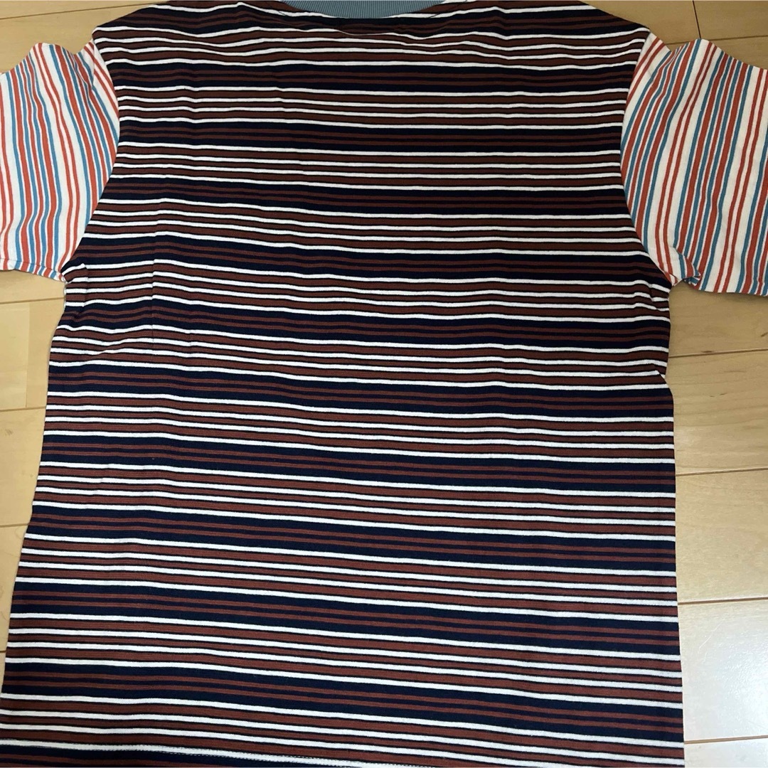 UNIQLO(ユニクロ)の未使用ボーダーTシャツ キッズ/ベビー/マタニティのキッズ服男の子用(90cm~)(Tシャツ/カットソー)の商品写真