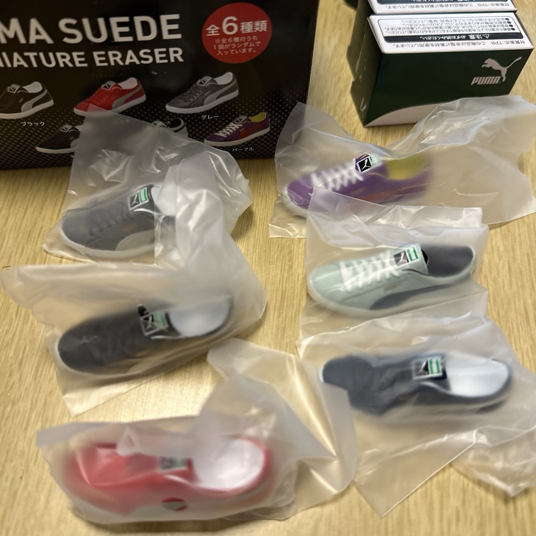 PUMA(プーマ)の消しゴム プーマ PUMA ミニチュア 6色 インテリア/住まい/日用品の文房具(消しゴム/修正テープ)の商品写真