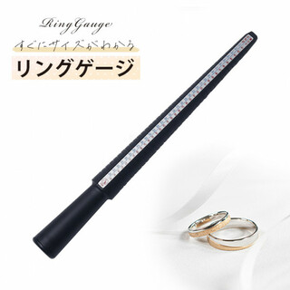 リングゲージ棒 リング 指輪 日本規格1〜34号計測可能 4ヶ国サイズ計測459(その他)