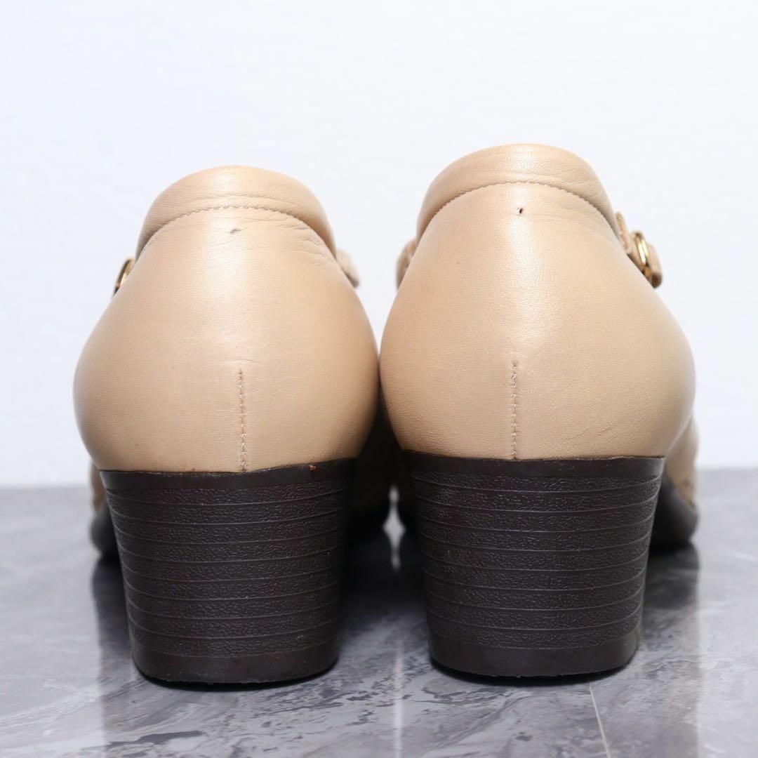 【美品】銀座ヨシノヤ 23.5 メッシュ パンチング クロスベルト パンプス 【美品】銀座ヨシノヤ 23.5 メッシュ パンチング クロスベルト パンプス