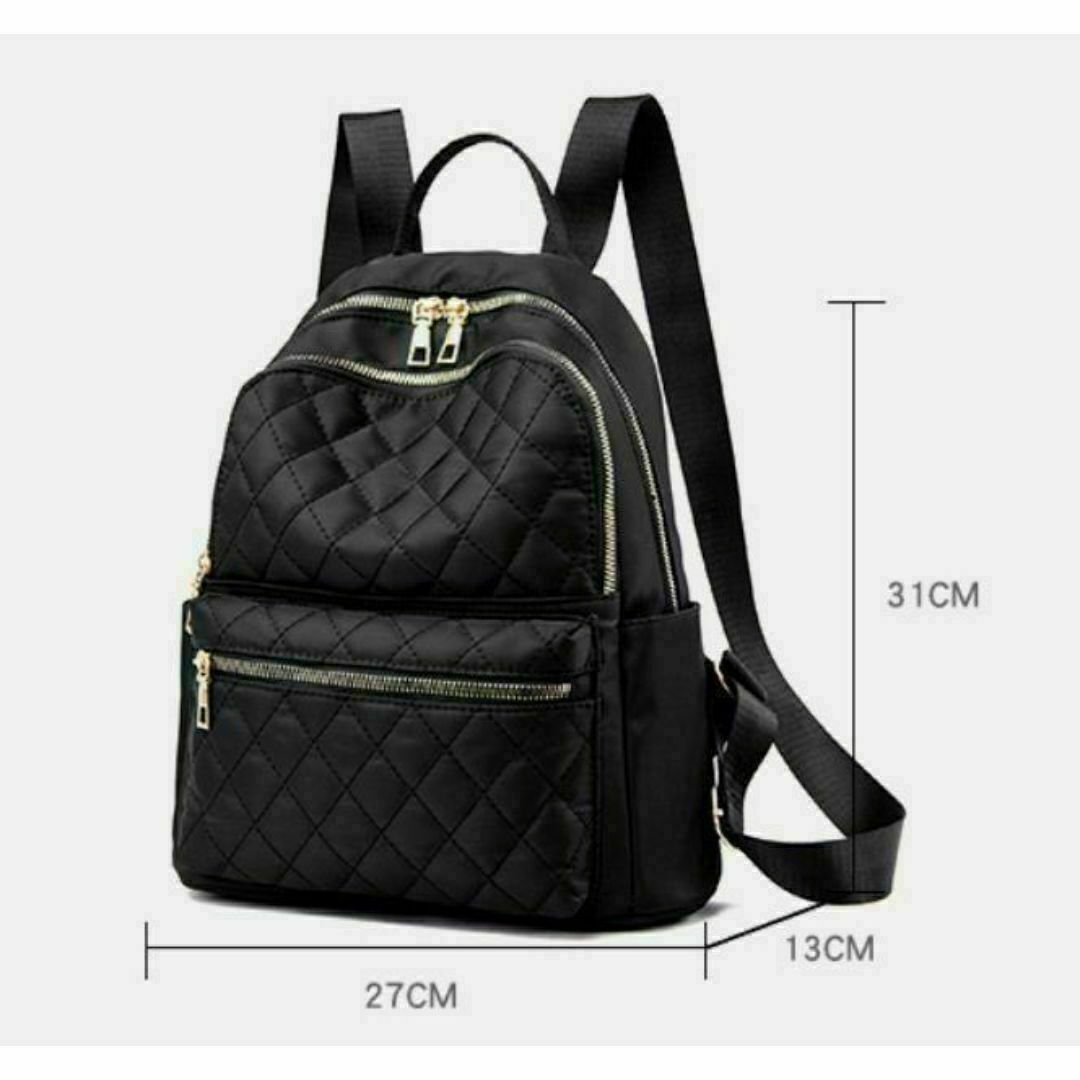 レディース リュック 大容量 マザーズバッグ 通勤 通学 キルティング 黒 旅行 レディースのバッグ(リュック/バックパック)の商品写真