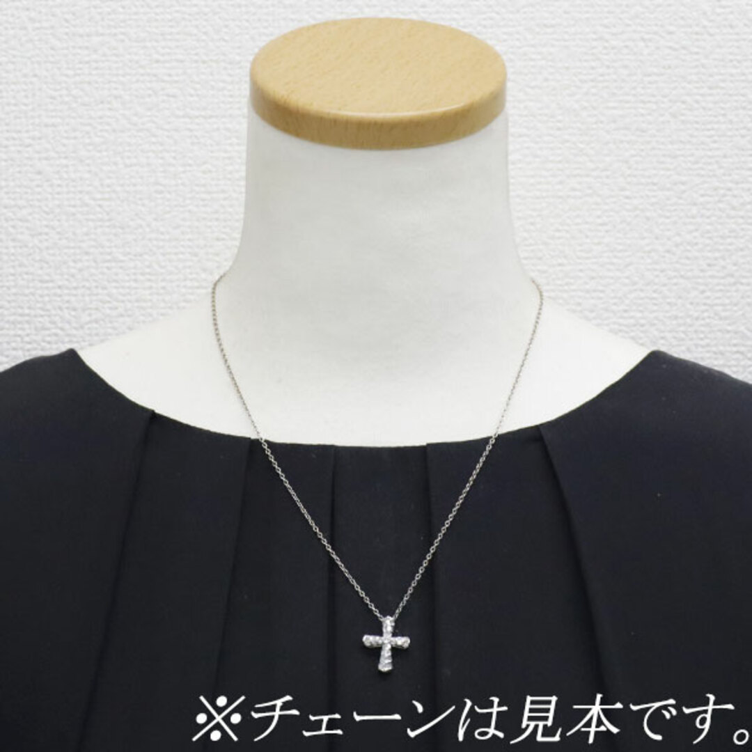 K18WG ダイヤモンド ペンダントトップ 0.42ct クロス K18WG ダイヤモンド ペンダントトップ 0.42ct クロス