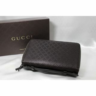 グッチ(Gucci)の【GUCCI】トラベルポーチ　中古/美品　ブラウン(ポーチ)