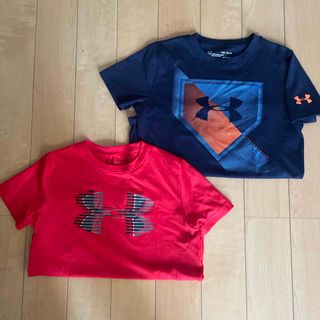 アンダーアーマー(UNDER ARMOUR)のキッズ　アンダーアーマーTシャツ2枚セット！140(Tシャツ/カットソー)