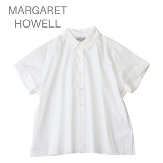 マーガレットハウエル(MARGARET HOWELL)のMARGARET HOWELL  WASHED COTTON シャツ(シャツ/ブラウス(半袖/袖なし))