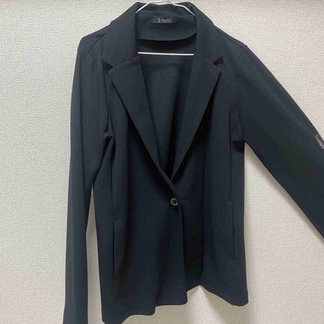 テーラードジャケット ジャケット オフィス ブラック キレイめ 上品 襟付き レディースのジャケット/アウター(その他)の商品写真