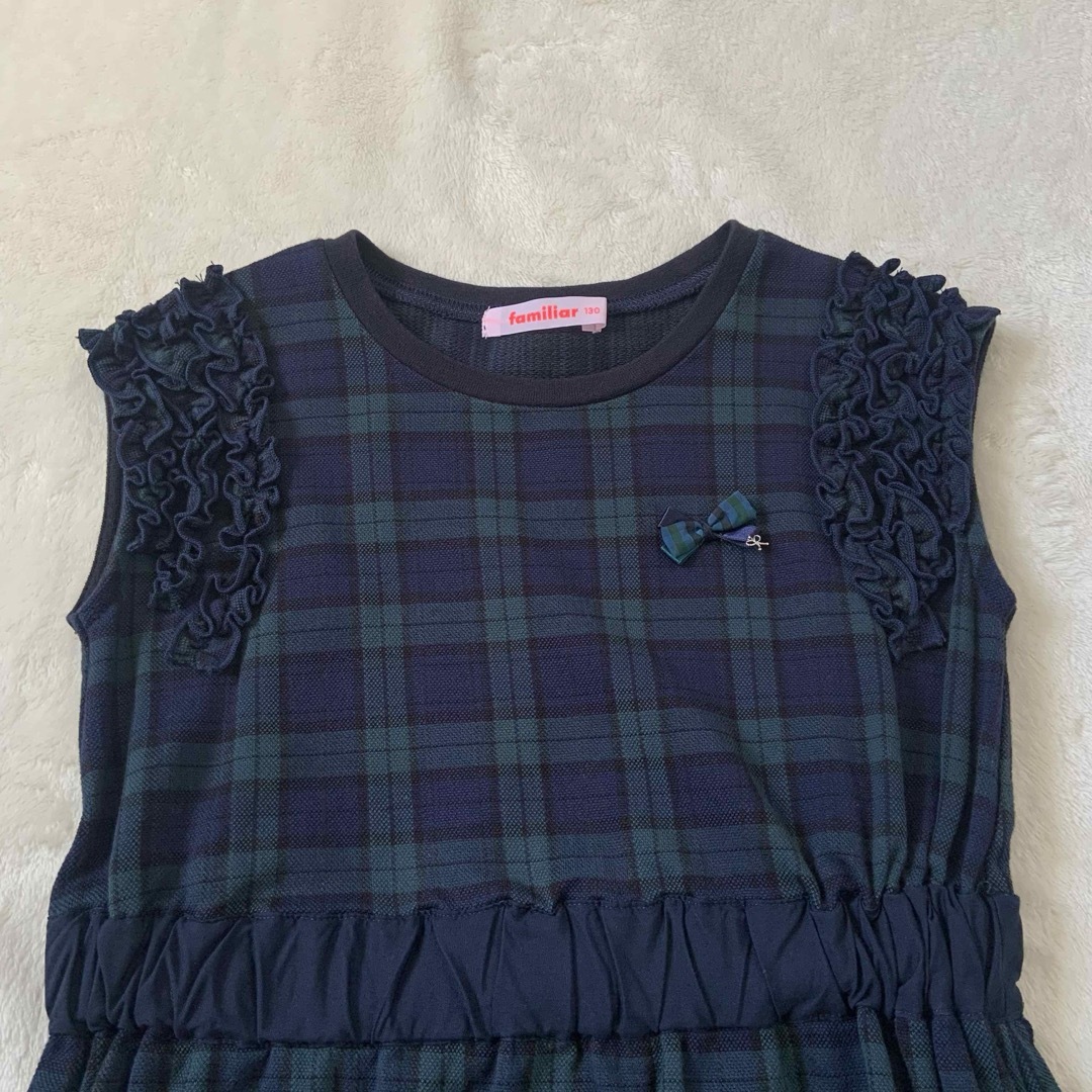familiar - 極美品☆ファミリア☆ワンピース☆チェック familiar - 極美品☆ファミリア☆ワンピース☆チェック