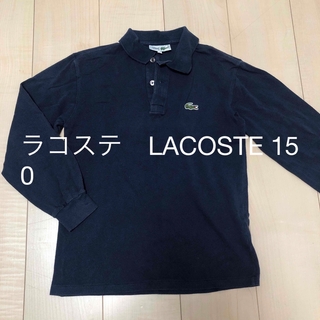 ラコステ(LACOSTE)のラコステ　LACOSTE 紺　ロゴ　ポロシャツ　長袖　キッズ　150(Tシャツ/カットソー)